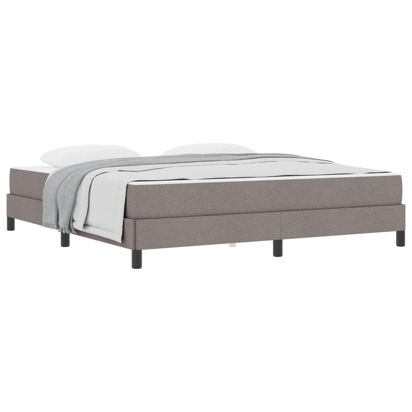 Boxspringbed met matras Taupe 180 x 200 cm Stof is nu te koop bij PeponiXL, paradijselijk wonen!