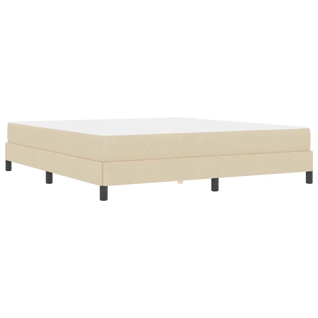 Boxspringbed met matras Crème 180 x 200 cm Stof is nu te koop bij PeponiXL, paradijselijk wonen!