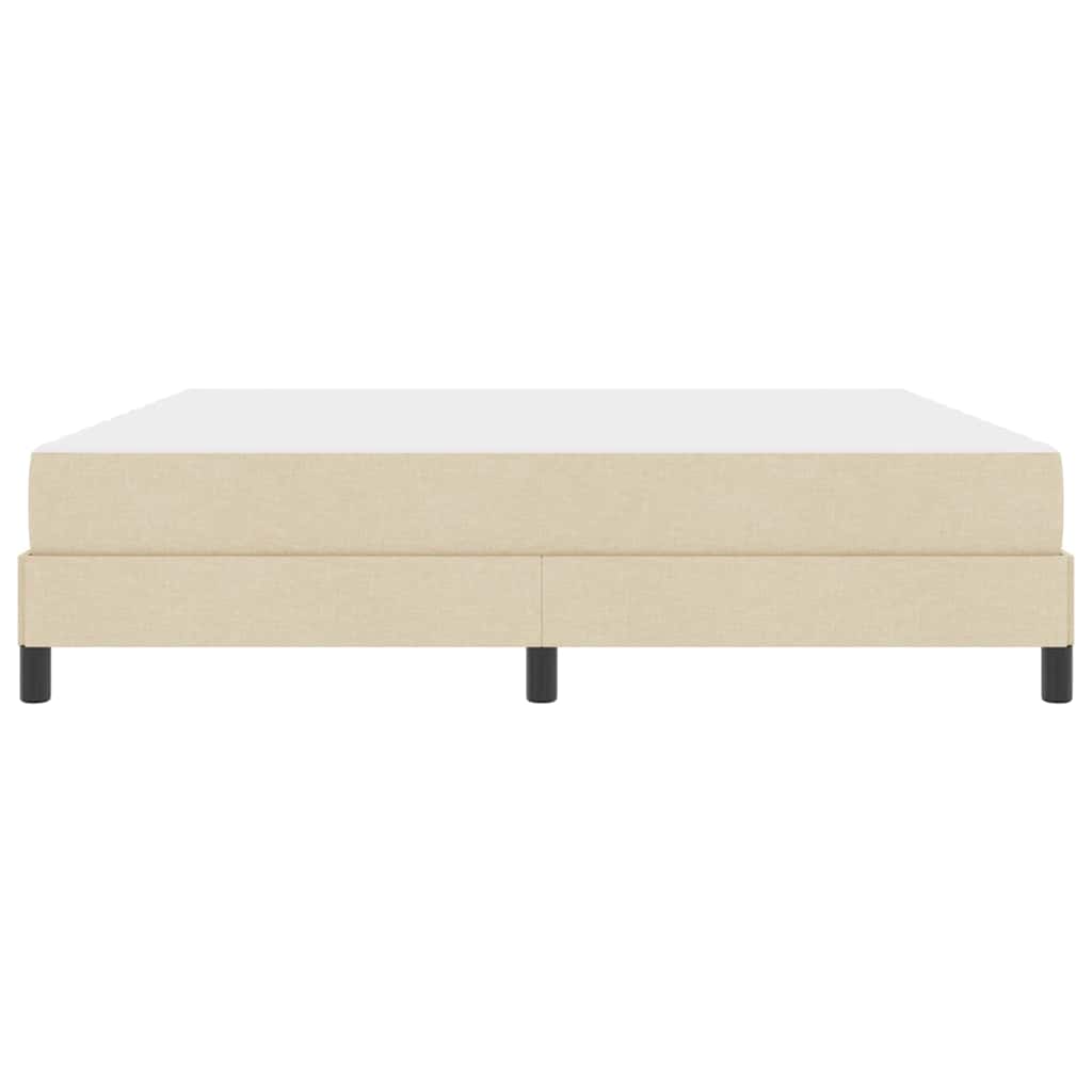 Boxspringbed met matras Crème 180 x 200 cm Stof is nu te koop bij PeponiXL, paradijselijk wonen!