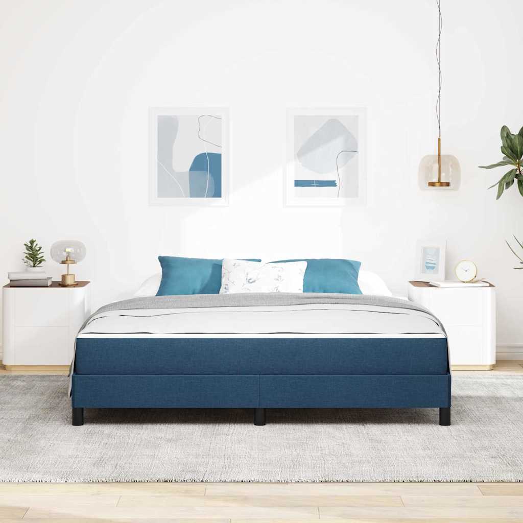 Boxspringbed met matras Blauw 180 x 200 cm Stof is nu te koop bij PeponiXL, paradijselijk wonen!
