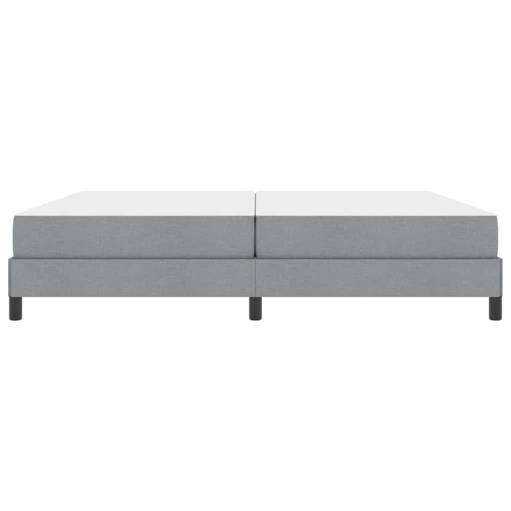 Boxspringbed met matras Lichtgrijs 200 x 200 cm Stof is nu te koop bij PeponiXL, paradijselijk wonen!