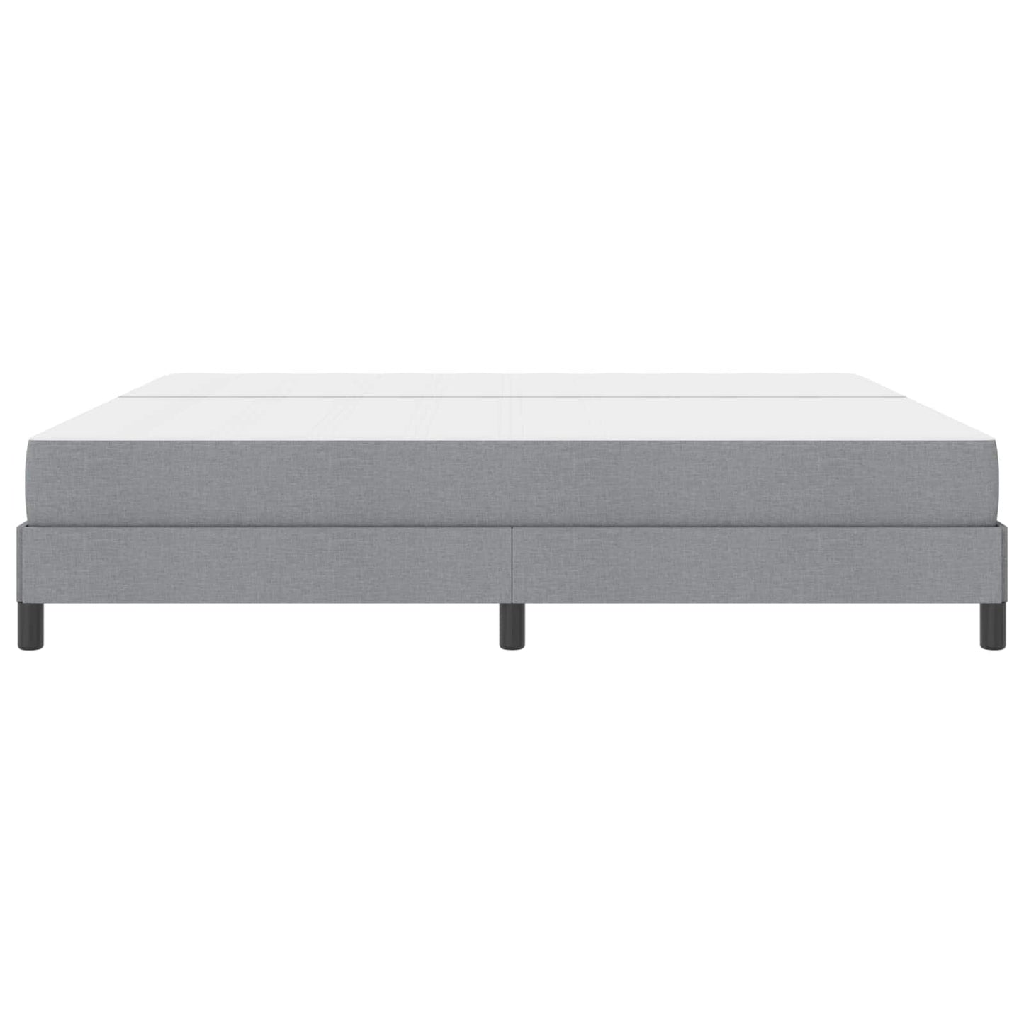 Boxspringbed met matras Lichtgrijs 200 x 200 cm Stof is nu te koop bij PeponiXL, paradijselijk wonen!