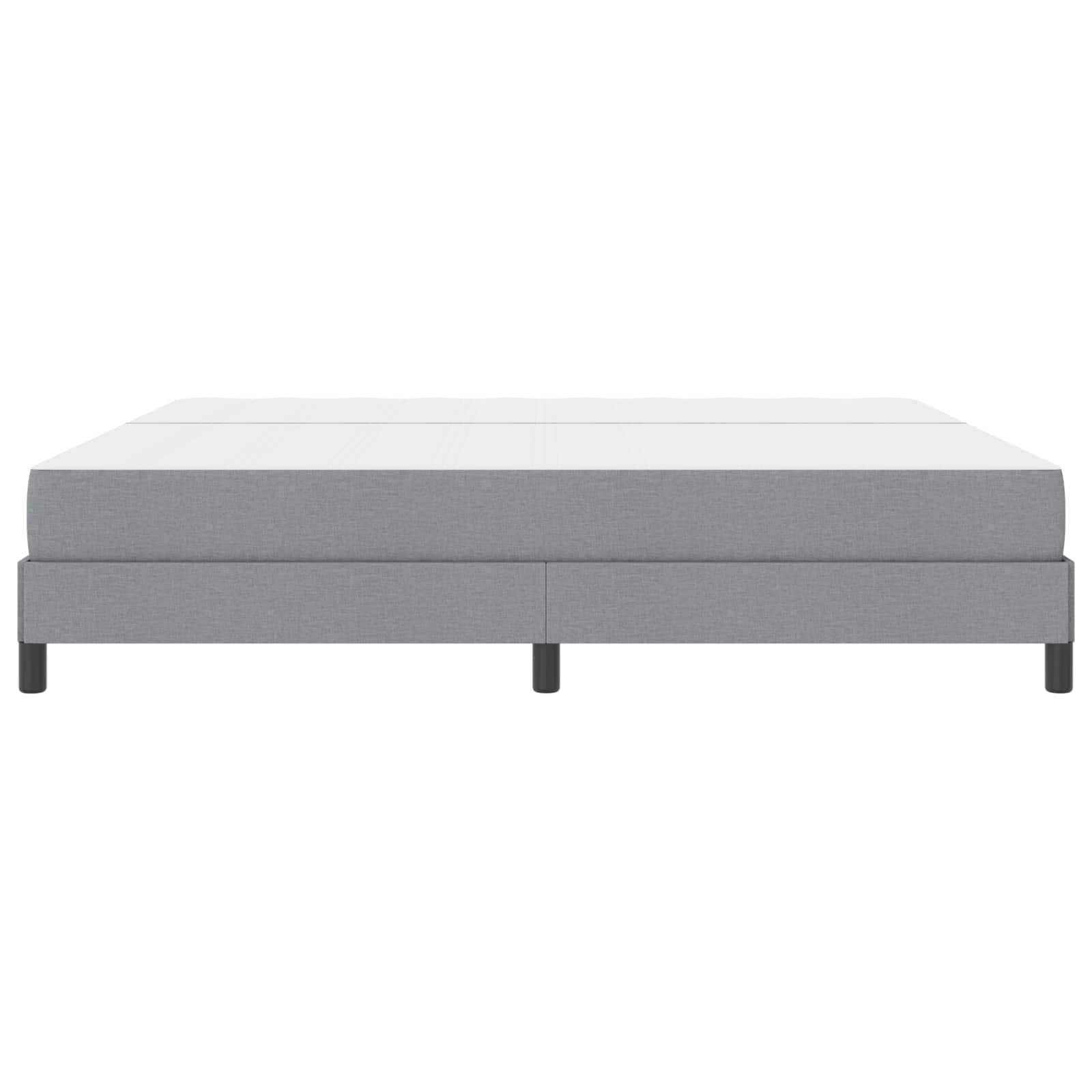 Boxspringbed met matras Lichtgrijs 200 x 200 cm Stof is nu te koop bij PeponiXL, paradijselijk wonen!