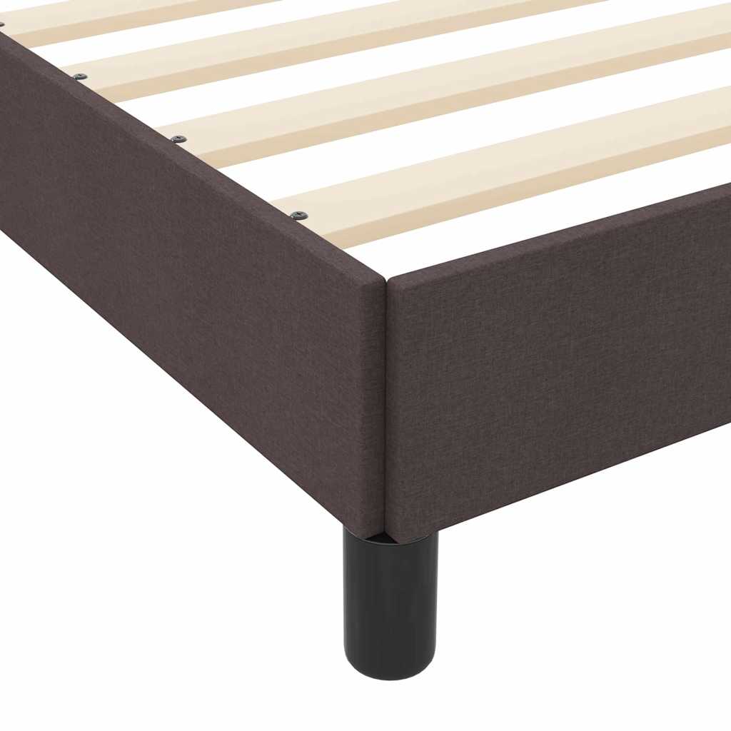 Boxspringbed met matras Donkerbruin 200 x 200 cm Stof is nu te koop bij PeponiXL, paradijselijk wonen!