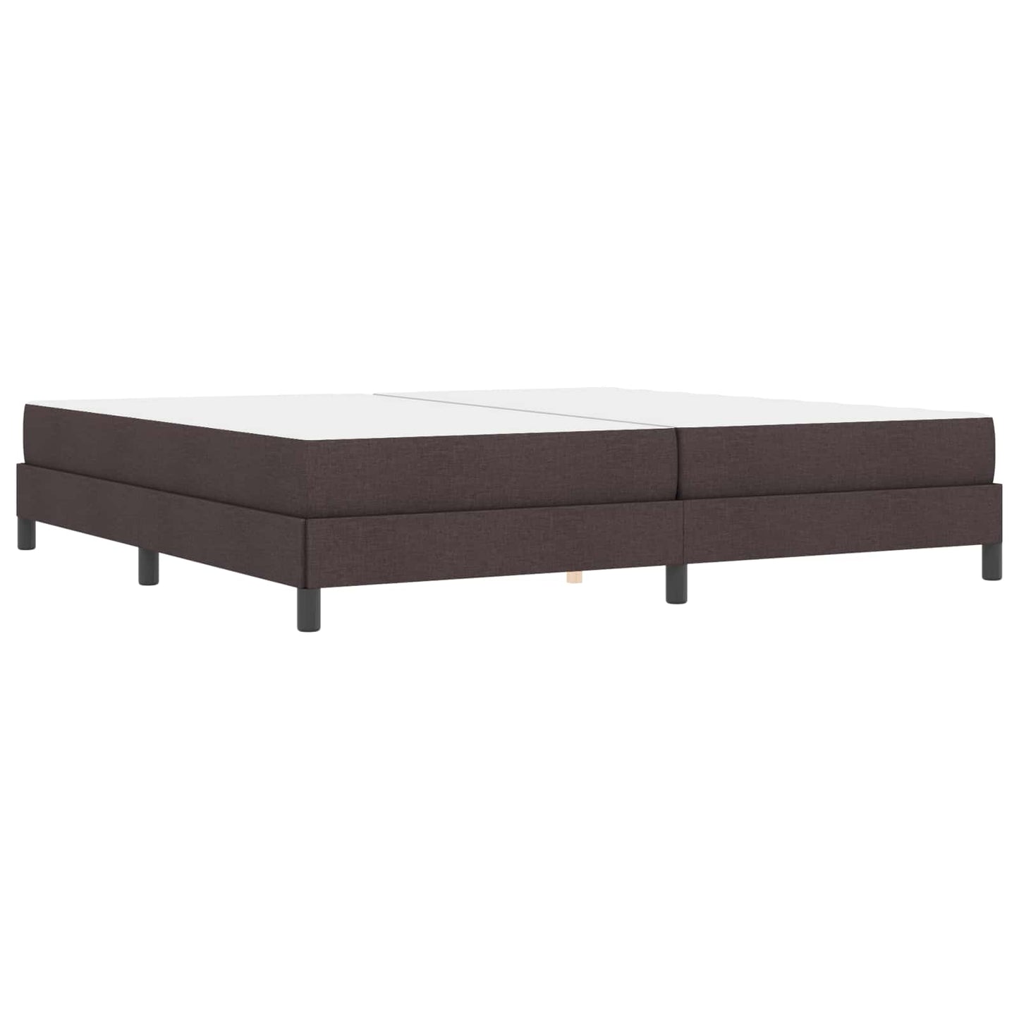 Boxspringbed met matras Donkerbruin 200 x 200 cm Stof is nu te koop bij PeponiXL, paradijselijk wonen!