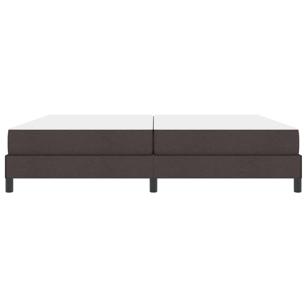 Boxspringbed met matras Donkerbruin 200 x 200 cm Stof is nu te koop bij PeponiXL, paradijselijk wonen!