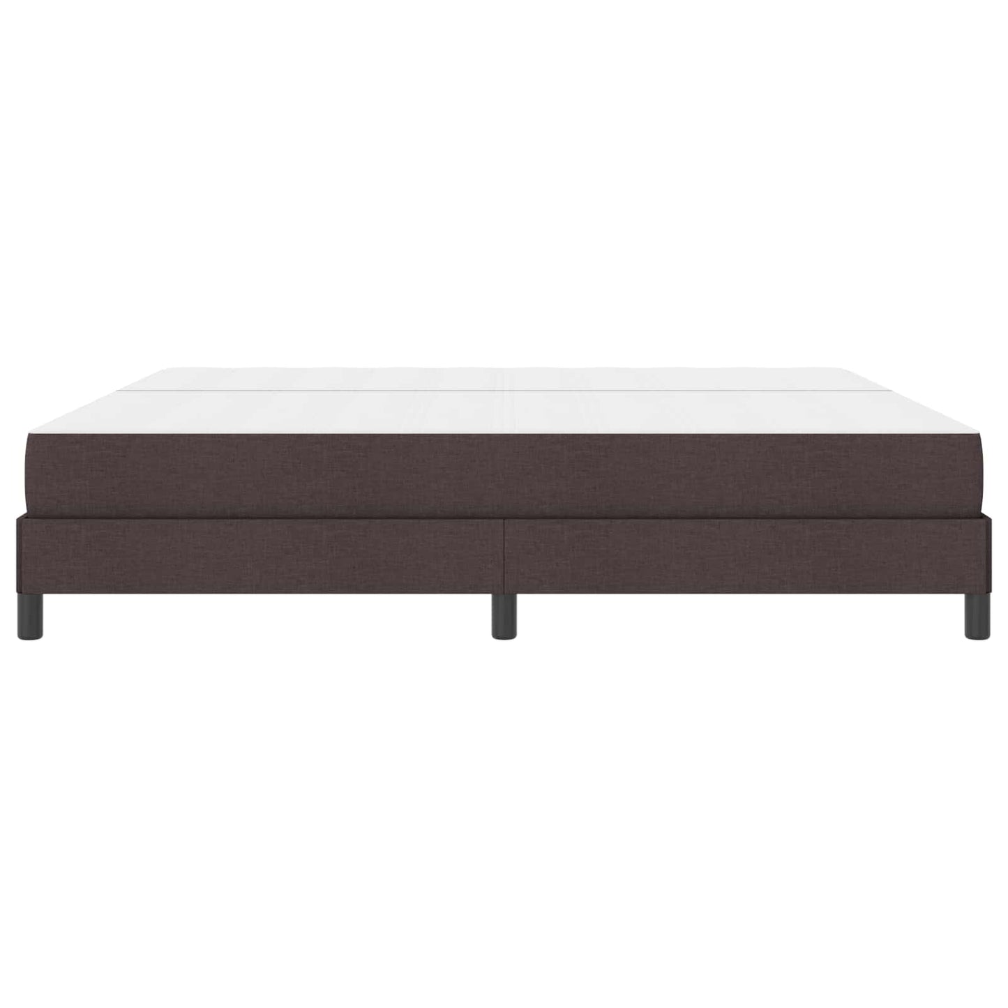 Boxspringbed met matras Donkerbruin 200 x 200 cm Stof is nu te koop bij PeponiXL, paradijselijk wonen!
