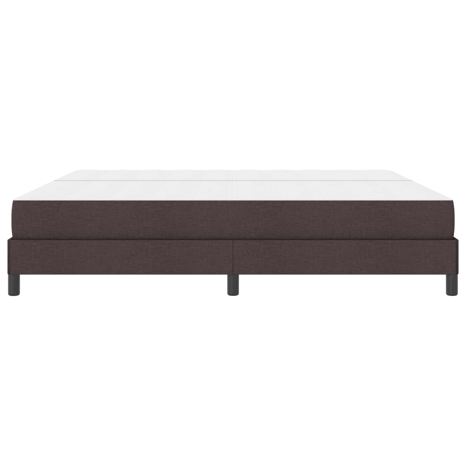 Boxspringbed met matras Donkerbruin 200 x 200 cm Stof is nu te koop bij PeponiXL, paradijselijk wonen!