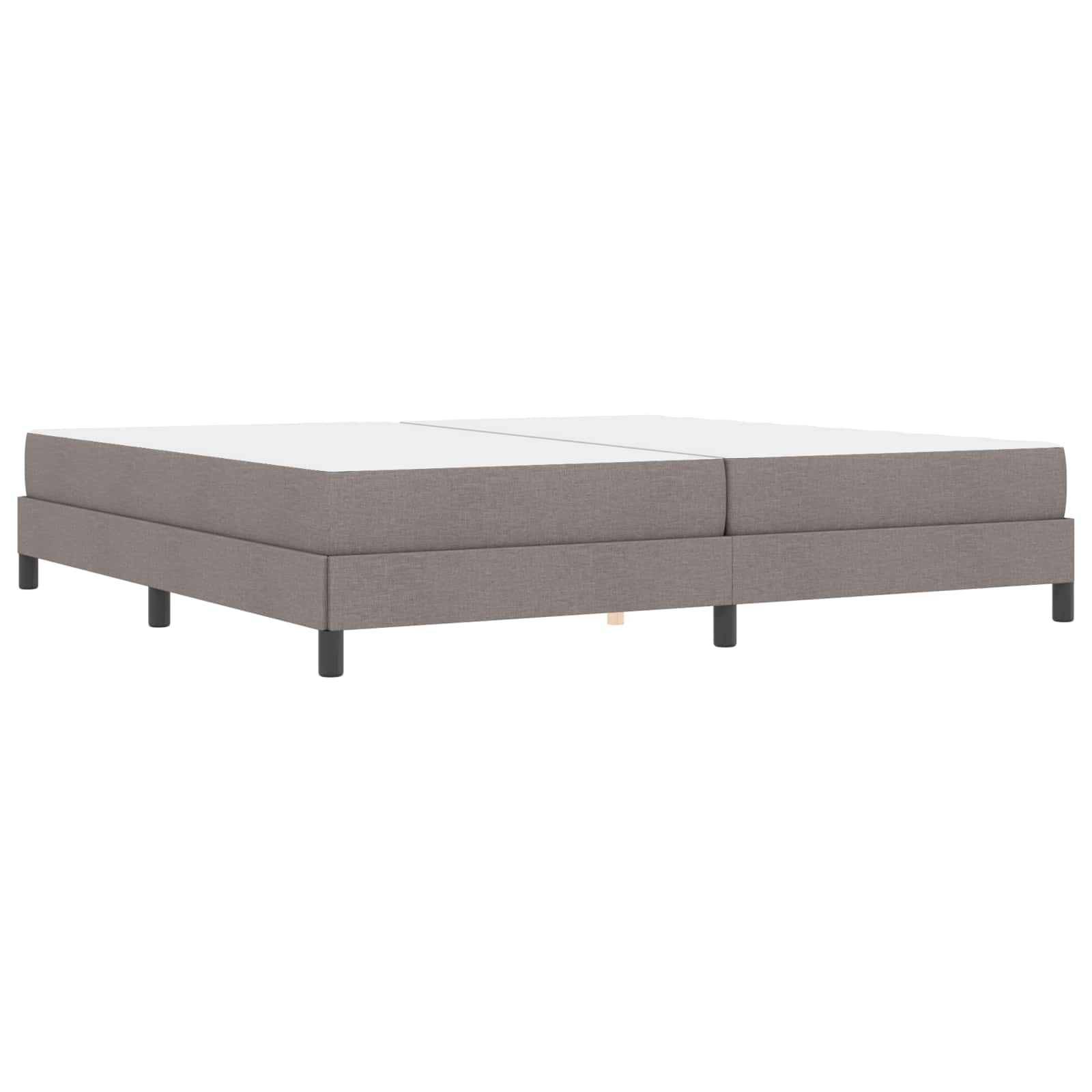 Boxspringbed met matras Taupe 200 x 200 cm Stof is nu te koop bij PeponiXL, paradijselijk wonen!