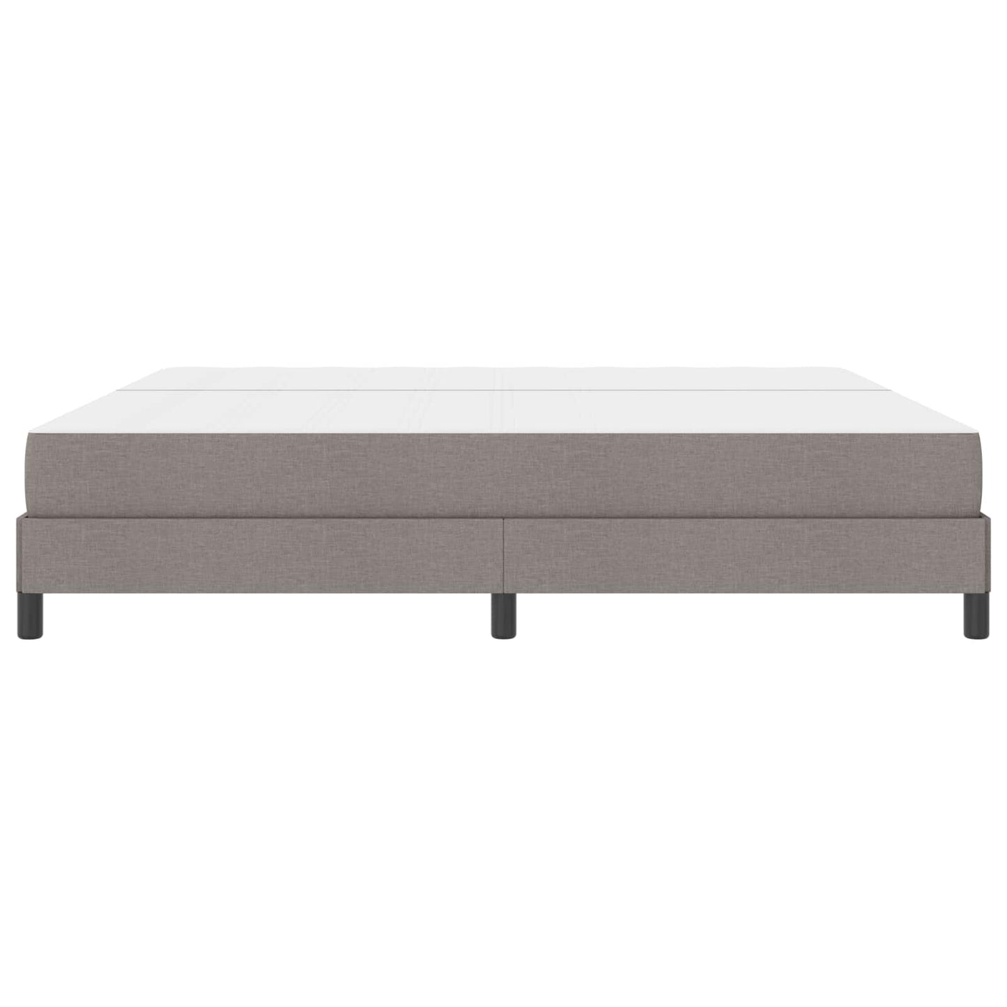 Boxspringbed met matras Taupe 200 x 200 cm Stof is nu te koop bij PeponiXL, paradijselijk wonen!