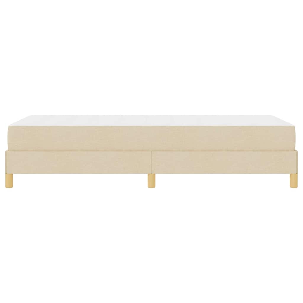 Boxspringbed met matras Crème 80 x 200 cm Stof is nu te koop bij PeponiXL, paradijselijk wonen!