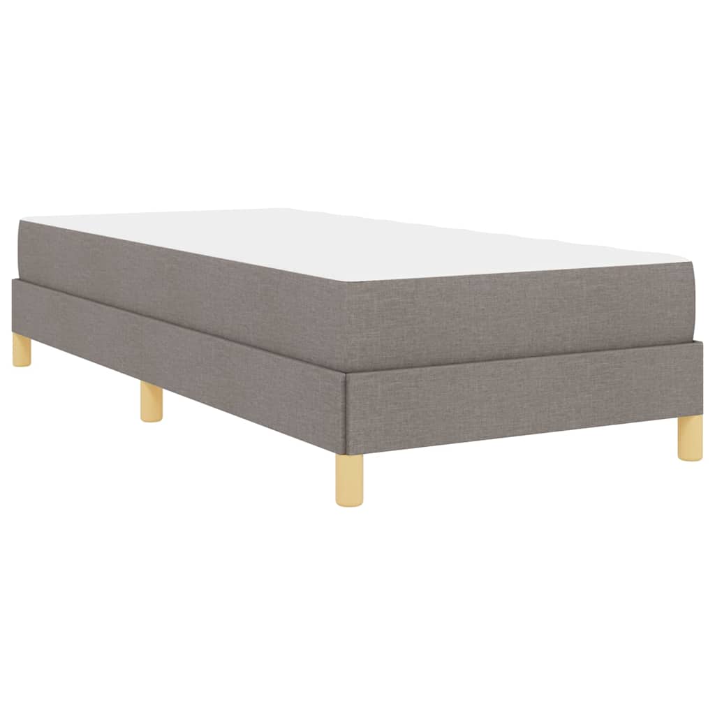 Boxspringbed met matras Taupe 90 x 190 cm Stof is nu te koop bij PeponiXL, paradijselijk wonen!