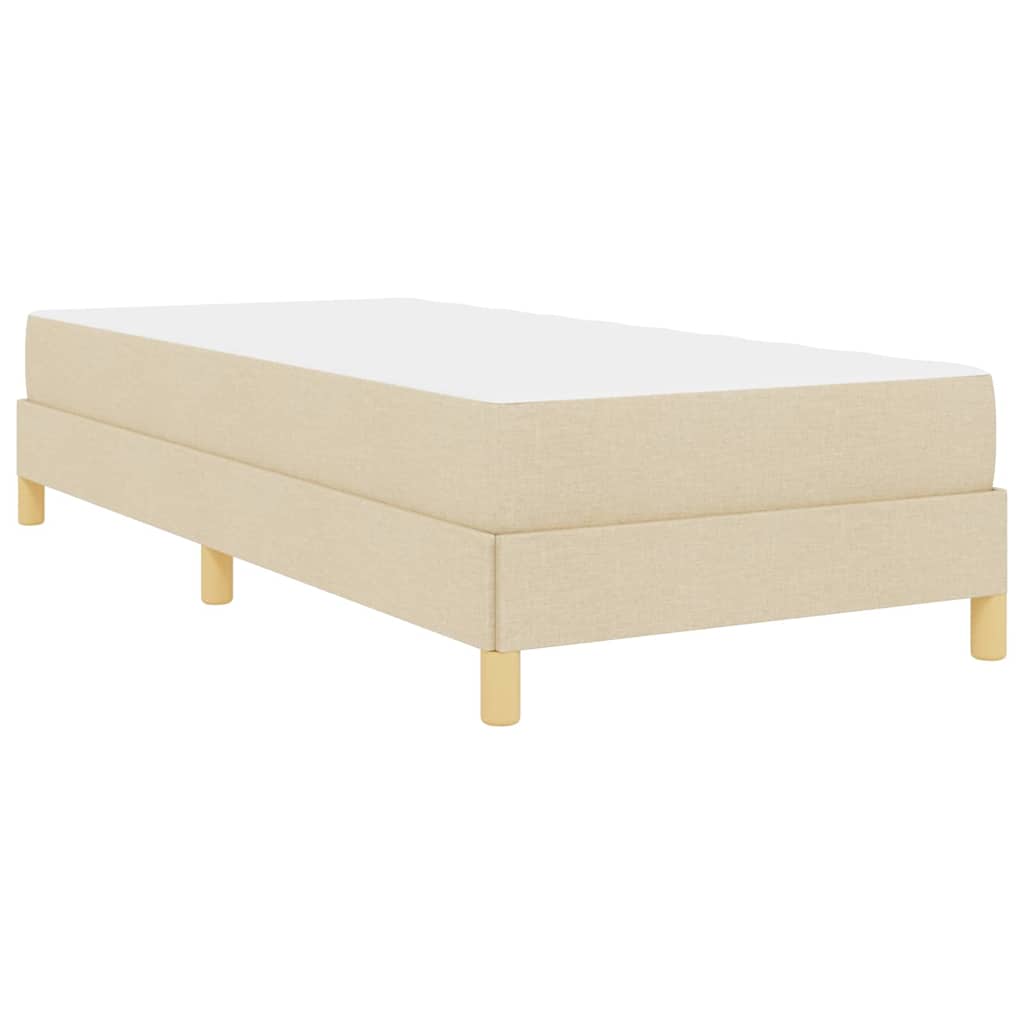 Boxspringbed met matras Crème 90 x 190 cm Stof is nu te koop bij PeponiXL, paradijselijk wonen!
