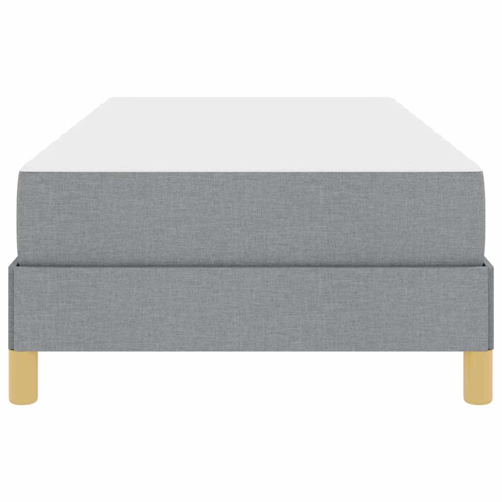 Boxspringbed met matras Lichtgrijs 90 x 200 cm Stof is nu te koop bij PeponiXL, paradijselijk wonen!