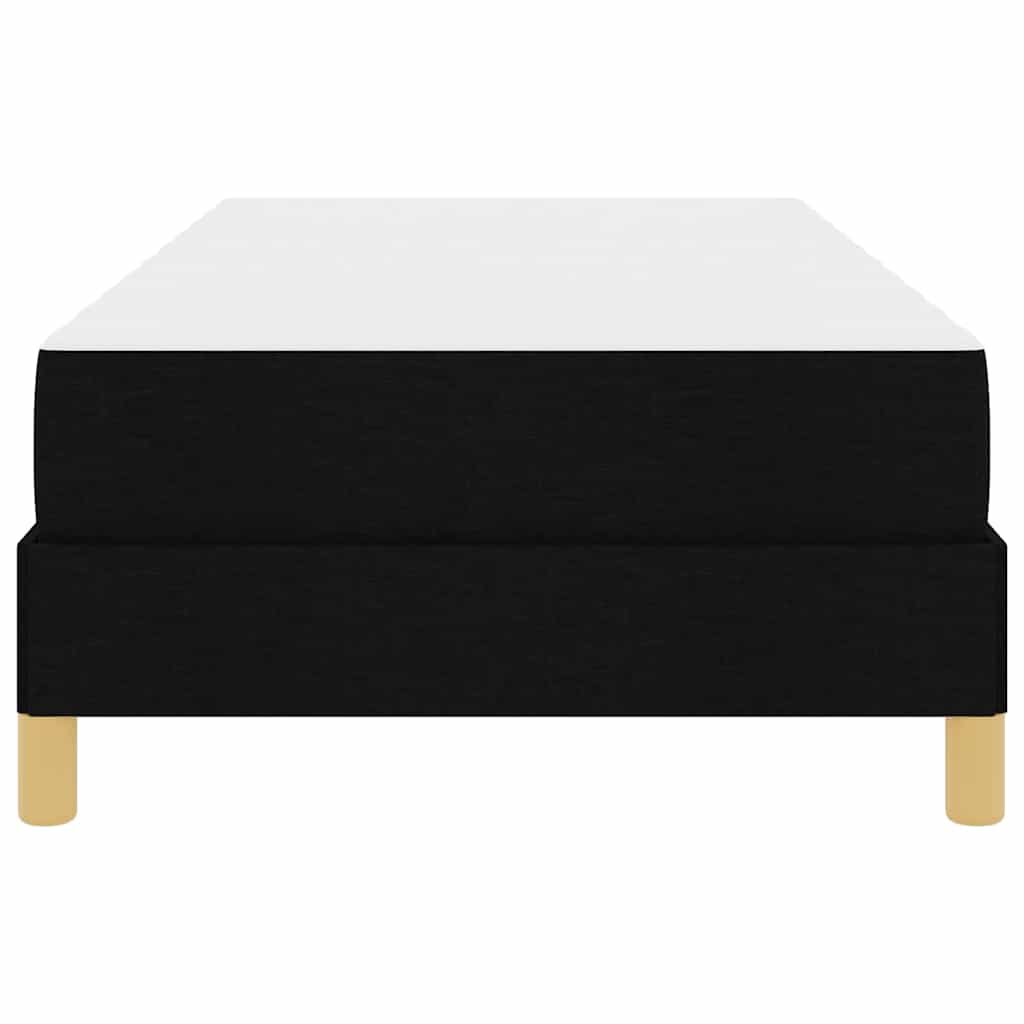 Boxspringbed met matras Zwart 90 x 200 cm Stof is nu te koop bij PeponiXL, paradijselijk wonen!