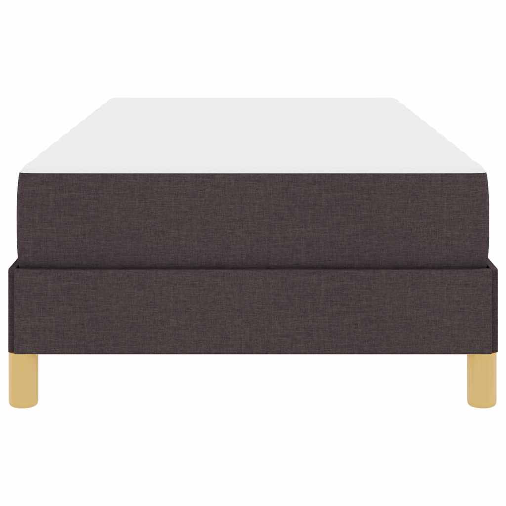 Boxspringbed met matras Donkerbruin 90 x 200 cm Stof is nu te koop bij PeponiXL, paradijselijk wonen!