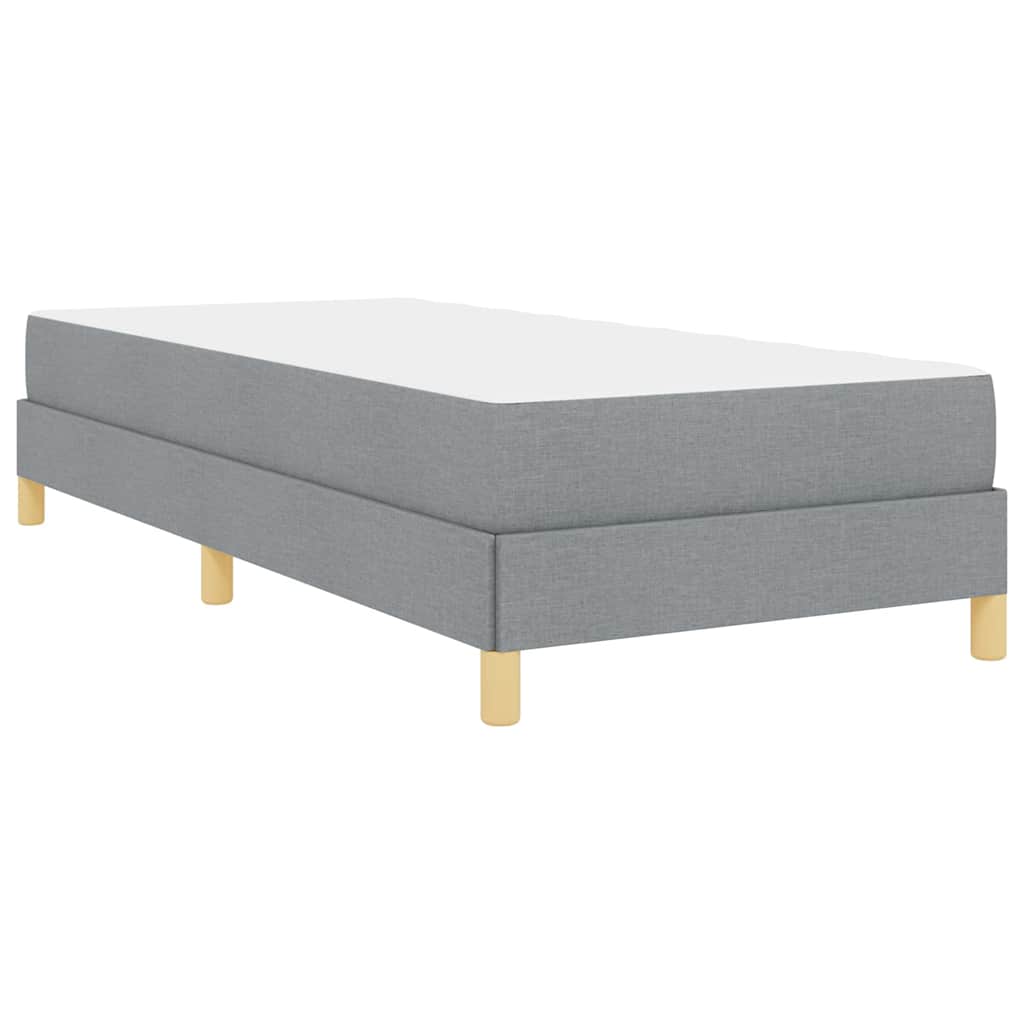 Boxspringbed met matras Lichtgrijs 100 x 200 cm Stof is nu te koop bij PeponiXL, paradijselijk wonen!