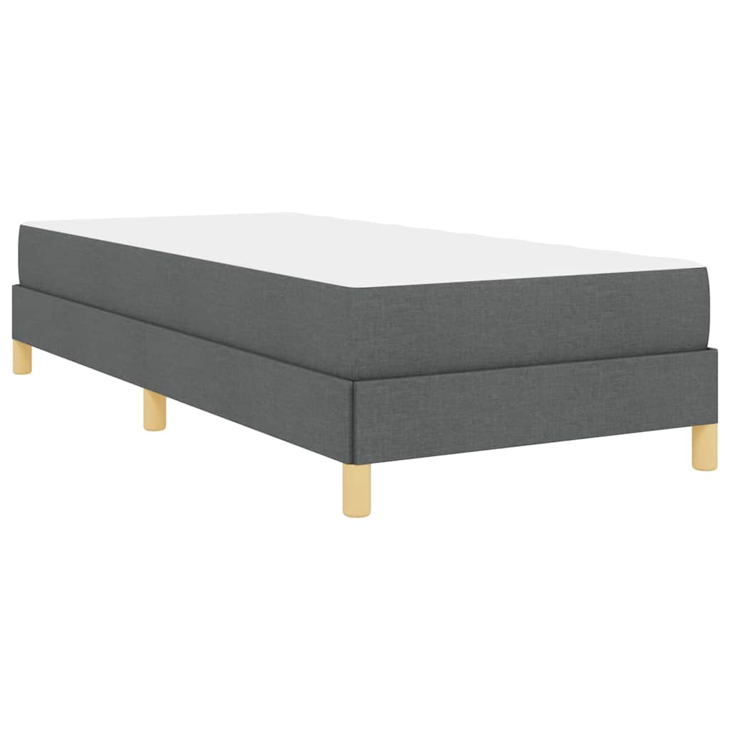 Boxspringbed met matras Donkergrijs 100 x 200 cm Stof is nu te koop bij PeponiXL, paradijselijk wonen!