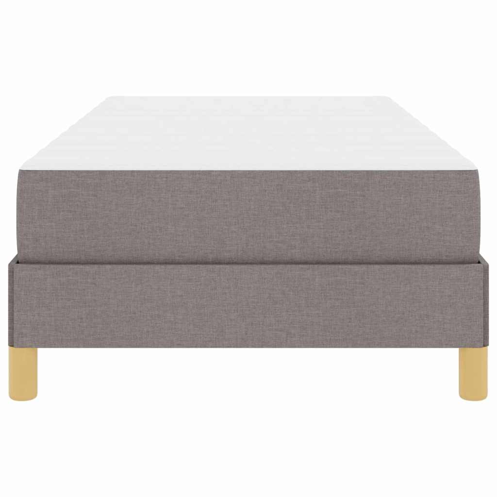 Boxspringbed met matras Taupe 100 x 200 cm Stof is nu te koop bij PeponiXL, paradijselijk wonen!