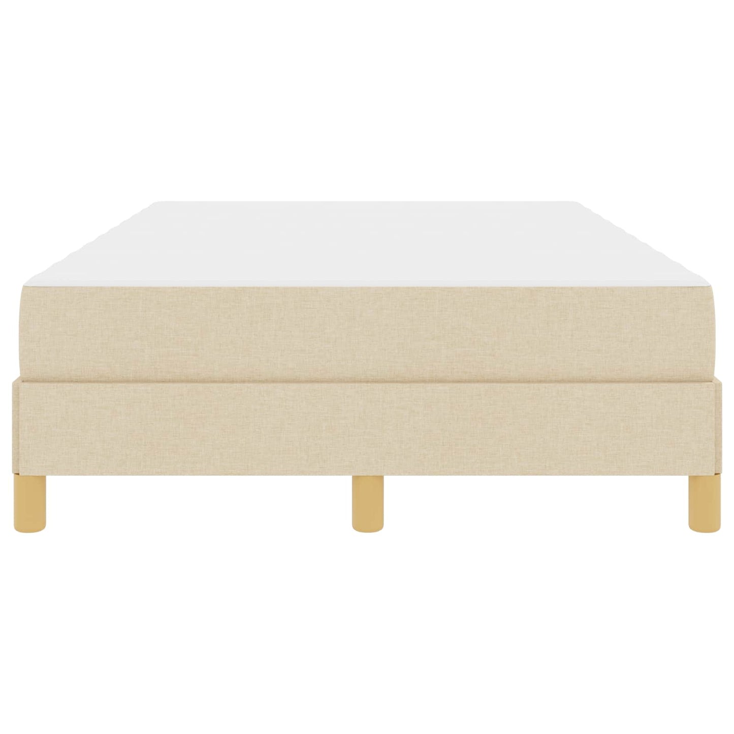 Boxspringbed met matras Crème 120 x 190 cm Stof is nu te koop bij PeponiXL, paradijselijk wonen!