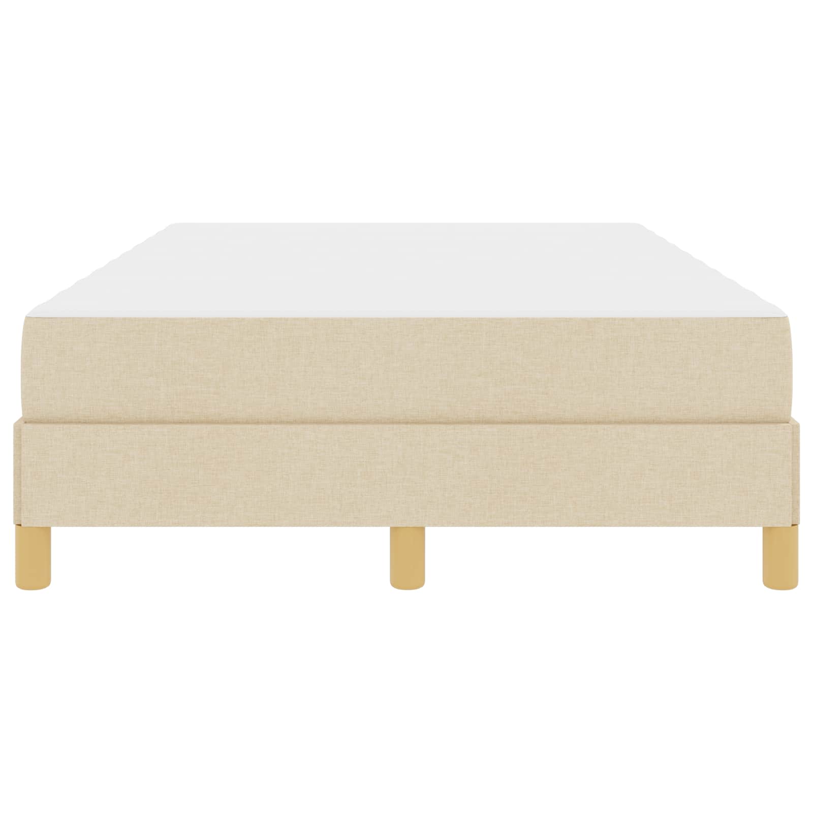 Boxspringbed met matras Crème 120 x 190 cm Stof is nu te koop bij PeponiXL, paradijselijk wonen!