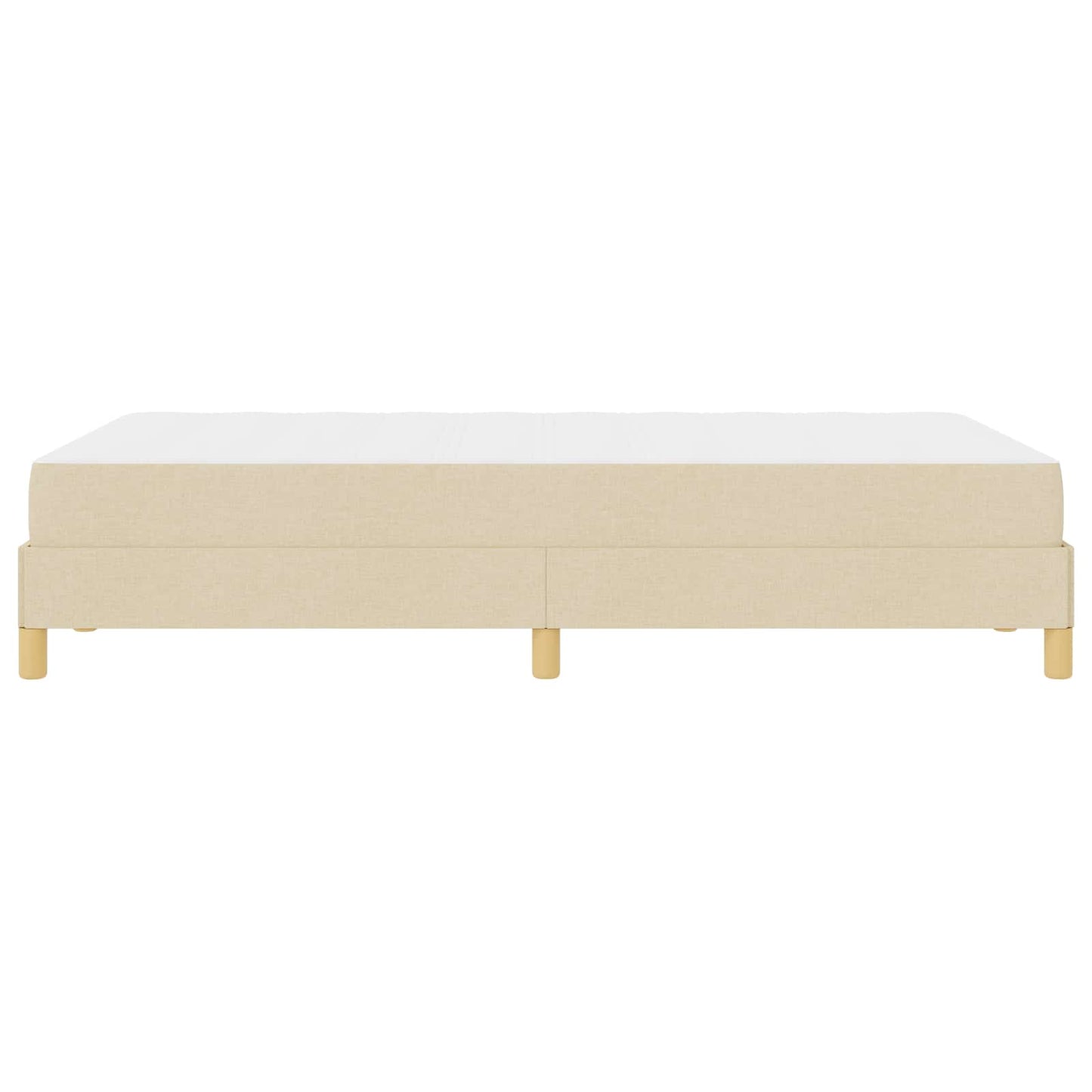 Boxspringbed met matras Crème 120 x 190 cm Stof is nu te koop bij PeponiXL, paradijselijk wonen!
