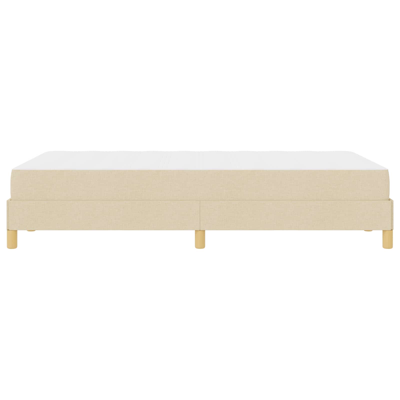 Boxspringbed met matras Crème 120 x 190 cm Stof is nu te koop bij PeponiXL, paradijselijk wonen!