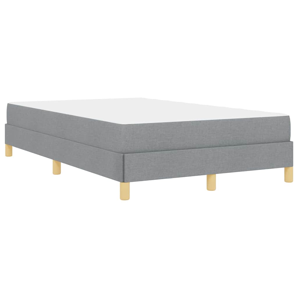 Boxspringbed met matras Lichtgrijs 120 x 200 cm Stof is nu te koop bij PeponiXL, paradijselijk wonen!