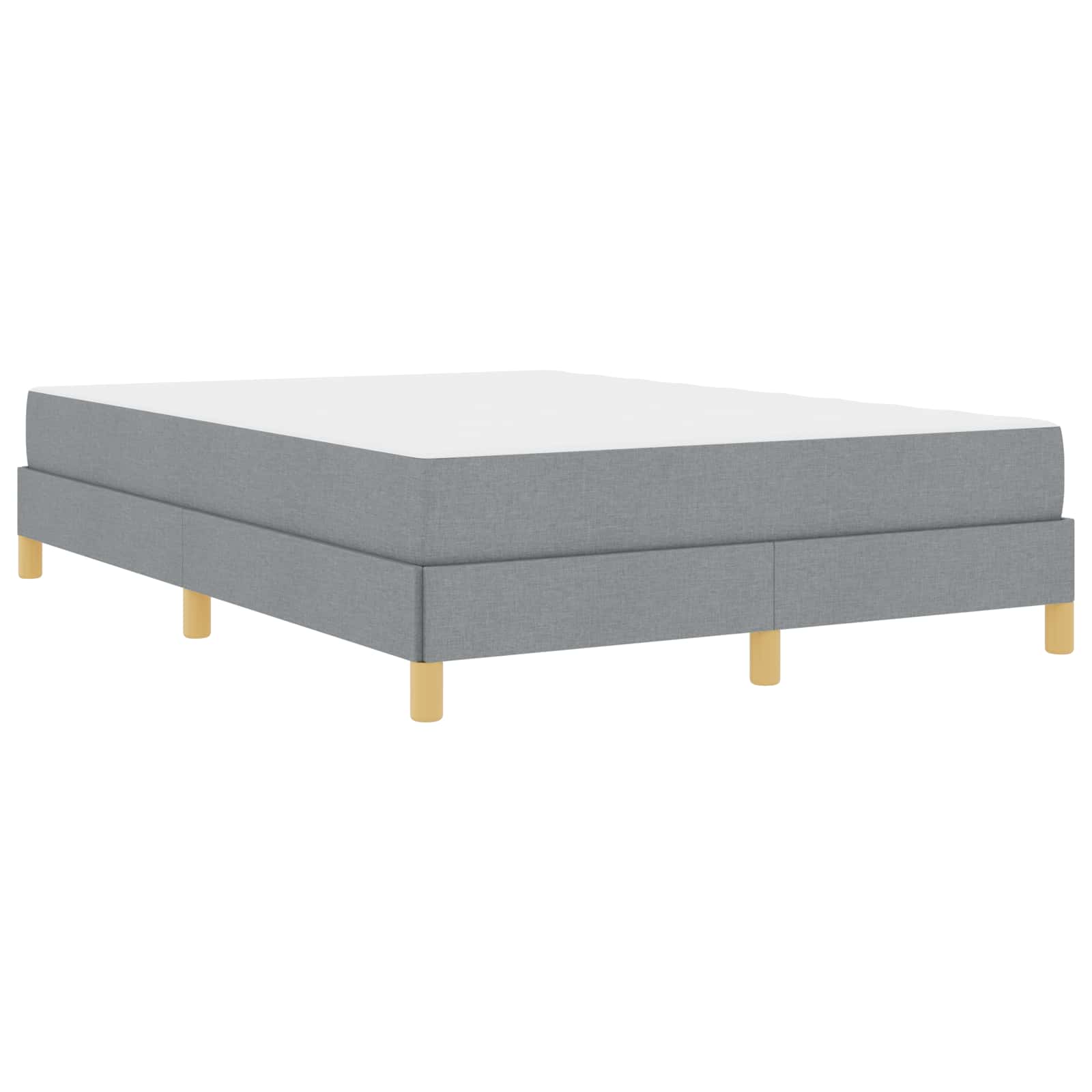 Boxspringbed met matras Lichtgrijs 140 x 190 cm Stof is nu te koop bij PeponiXL, paradijselijk wonen!