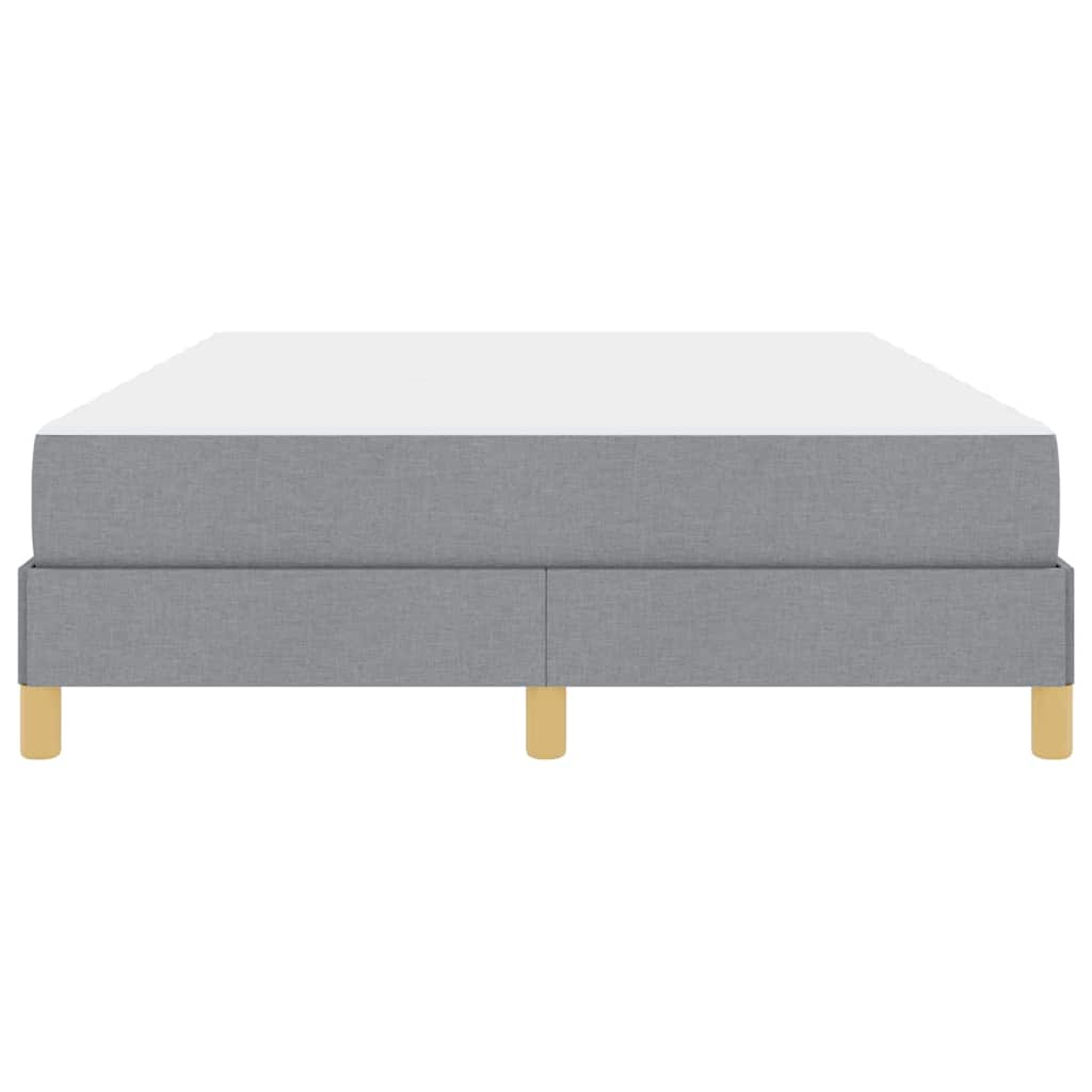 Boxspringbed met matras Lichtgrijs 140 x 190 cm Stof is nu te koop bij PeponiXL, paradijselijk wonen!