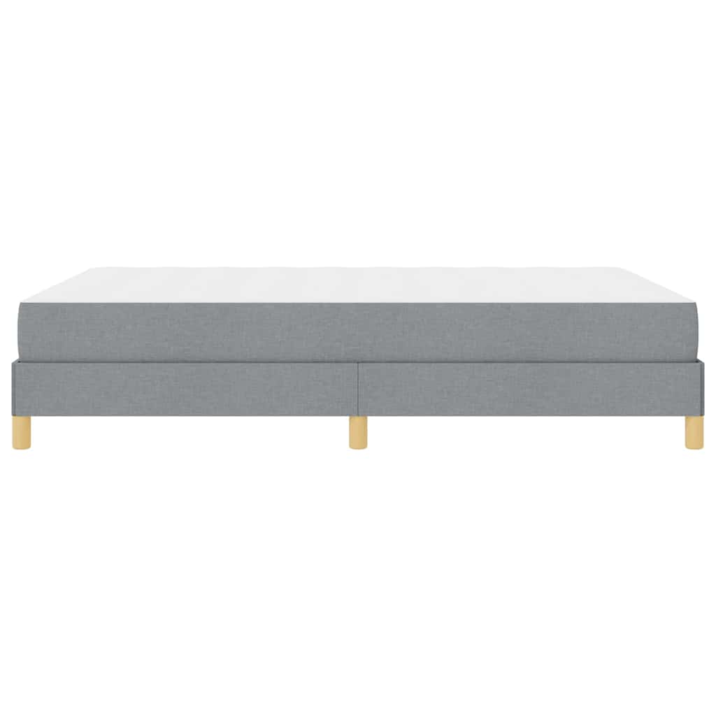 Boxspringbed met matras Lichtgrijs 140 x 190 cm Stof is nu te koop bij PeponiXL, paradijselijk wonen!