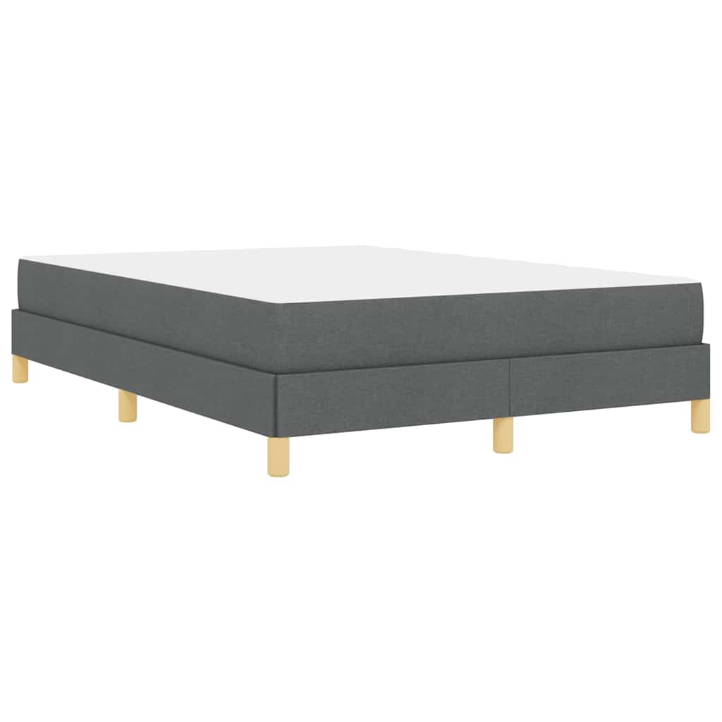 Boxspringbed met matras Donkergrijs 140 x 190 cm Stof is nu te koop bij PeponiXL, paradijselijk wonen!