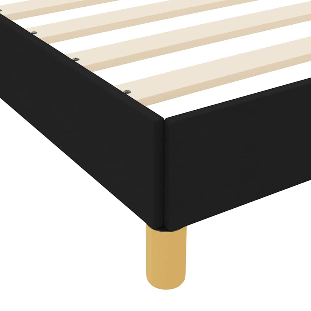Boxspringbed met matras Zwart 140 x 190 cm Stof is nu te koop bij PeponiXL, paradijselijk wonen!