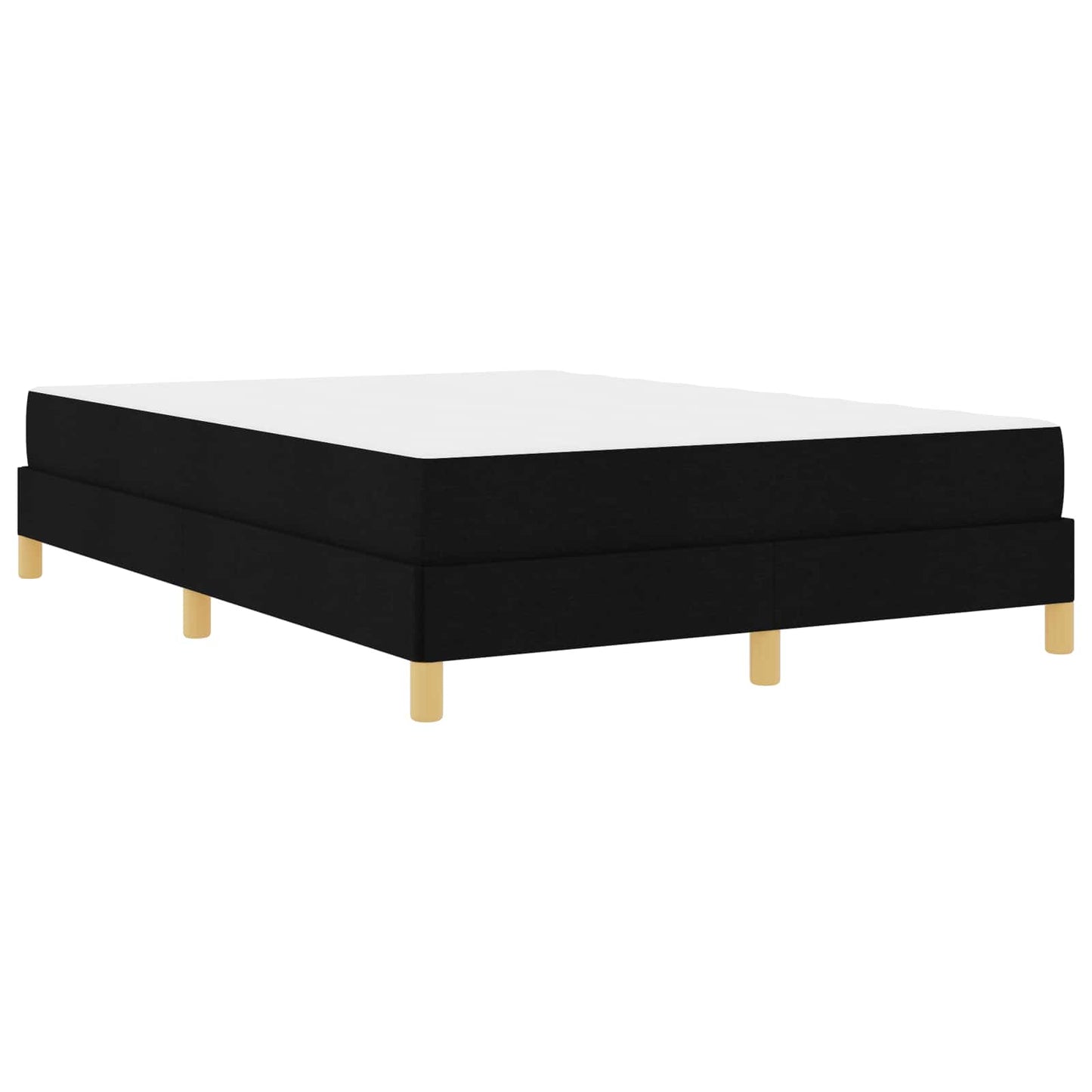 Boxspringbed met matras Zwart 140 x 190 cm Stof is nu te koop bij PeponiXL, paradijselijk wonen!