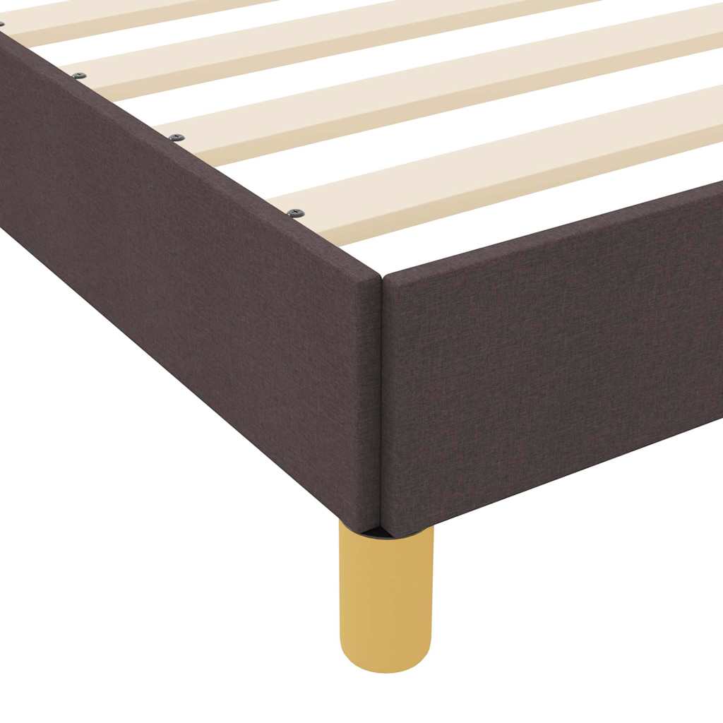Boxspringbed met matras Donkerbruin 140 x 190 cm Stof is nu te koop bij PeponiXL, paradijselijk wonen!