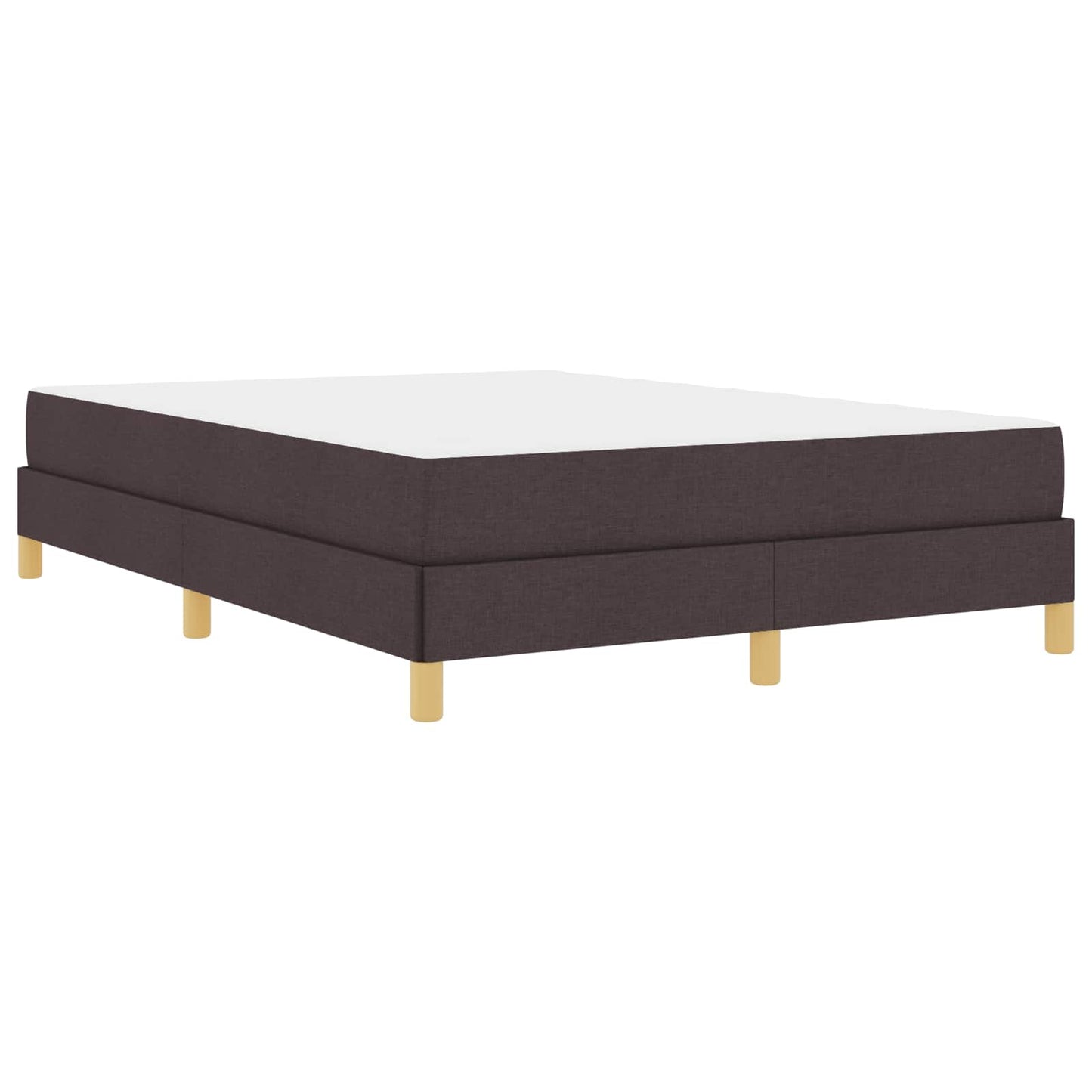 Boxspringbed met matras Donkerbruin 140 x 190 cm Stof is nu te koop bij PeponiXL, paradijselijk wonen!