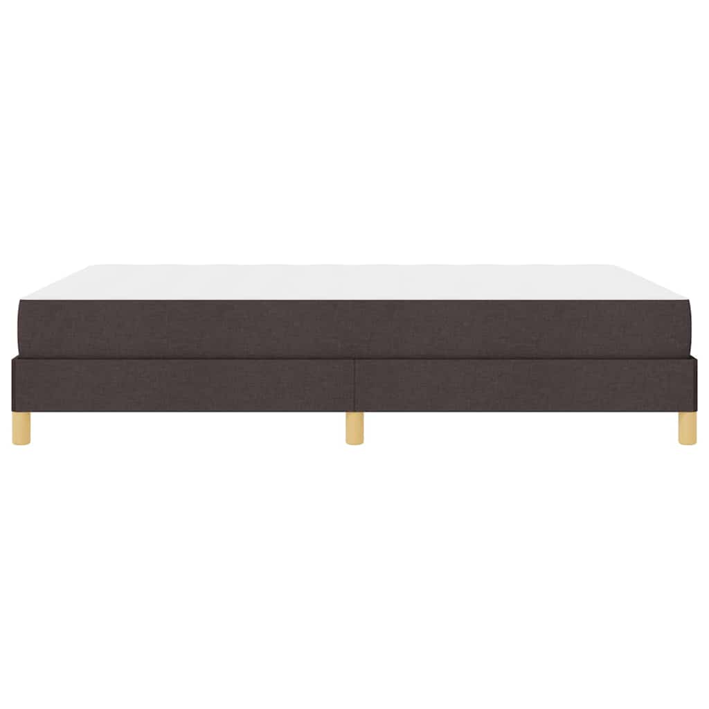 Boxspringbed met matras Donkerbruin 140 x 190 cm Stof is nu te koop bij PeponiXL, paradijselijk wonen!