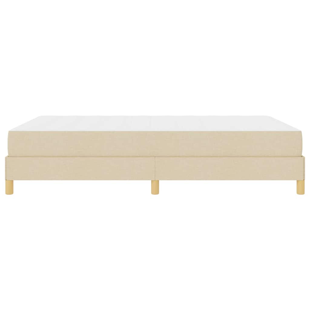 Boxspringbed met matras Crème 140 x 190 cm Stof is nu te koop bij PeponiXL, paradijselijk wonen!