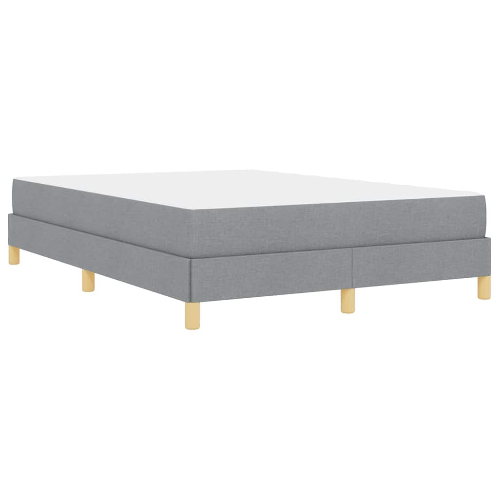 Boxspringbed met matras Lichtgrijs 140 x 200 cm Stof is nu te koop bij PeponiXL, paradijselijk wonen!