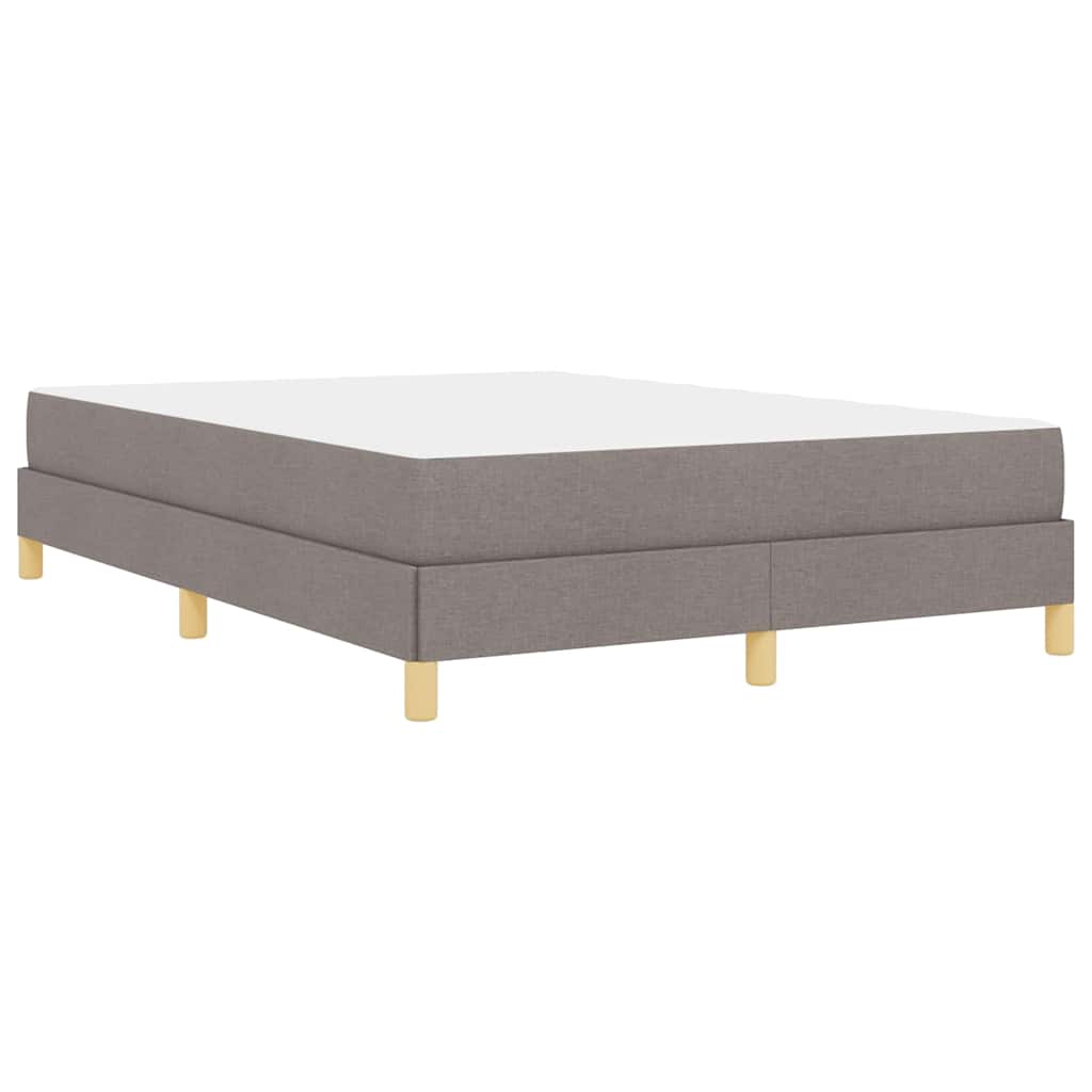 Boxspringbed met matras Taupe 160 x 200 cm Stof is nu te koop bij PeponiXL, paradijselijk wonen!