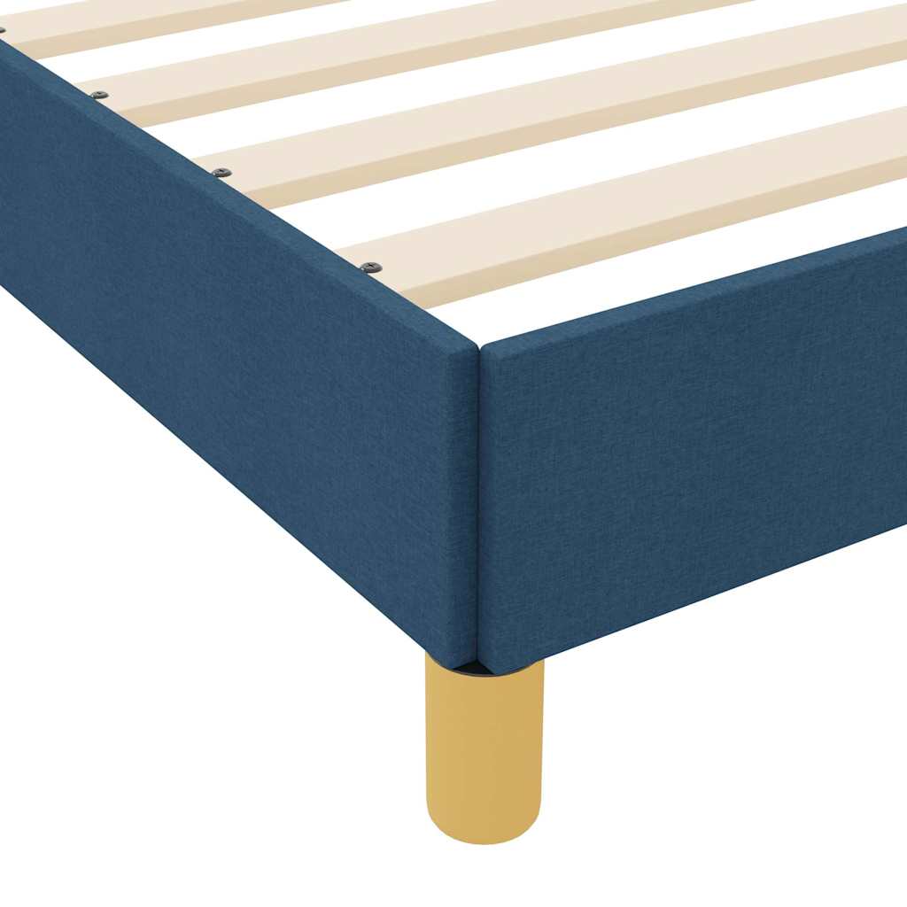 Boxspringbed met matras Blauw 160 x 200 cm Stof is nu te koop bij PeponiXL, paradijselijk wonen!