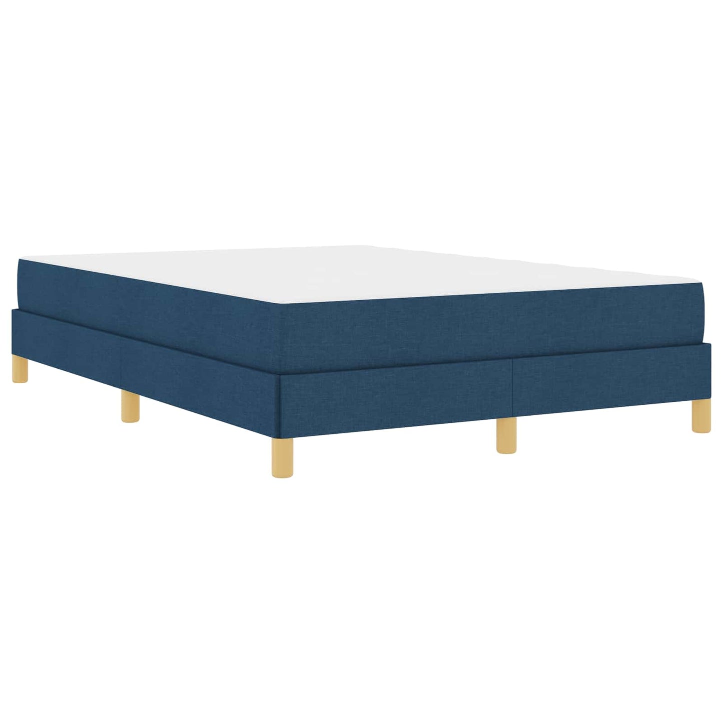Boxspringbed met matras Blauw 160 x 200 cm Stof is nu te koop bij PeponiXL, paradijselijk wonen!