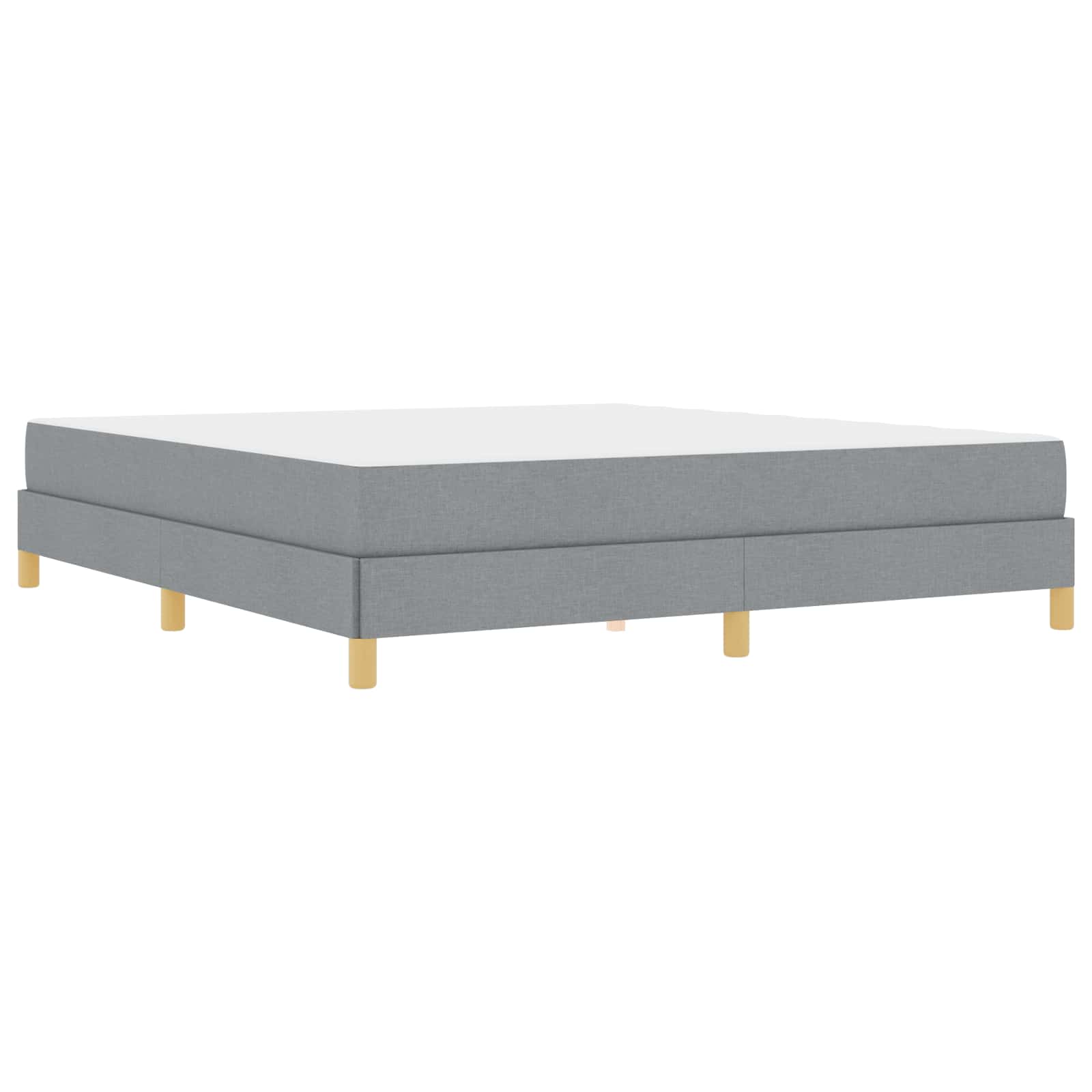 Boxspringbed met matras Lichtgrijs 180 x 200 cm Stof is nu te koop bij PeponiXL, paradijselijk wonen!