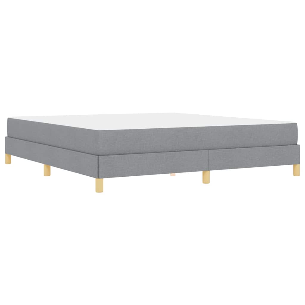 Boxspringbed met matras Lichtgrijs 180 x 200 cm Stof is nu te koop bij PeponiXL, paradijselijk wonen!