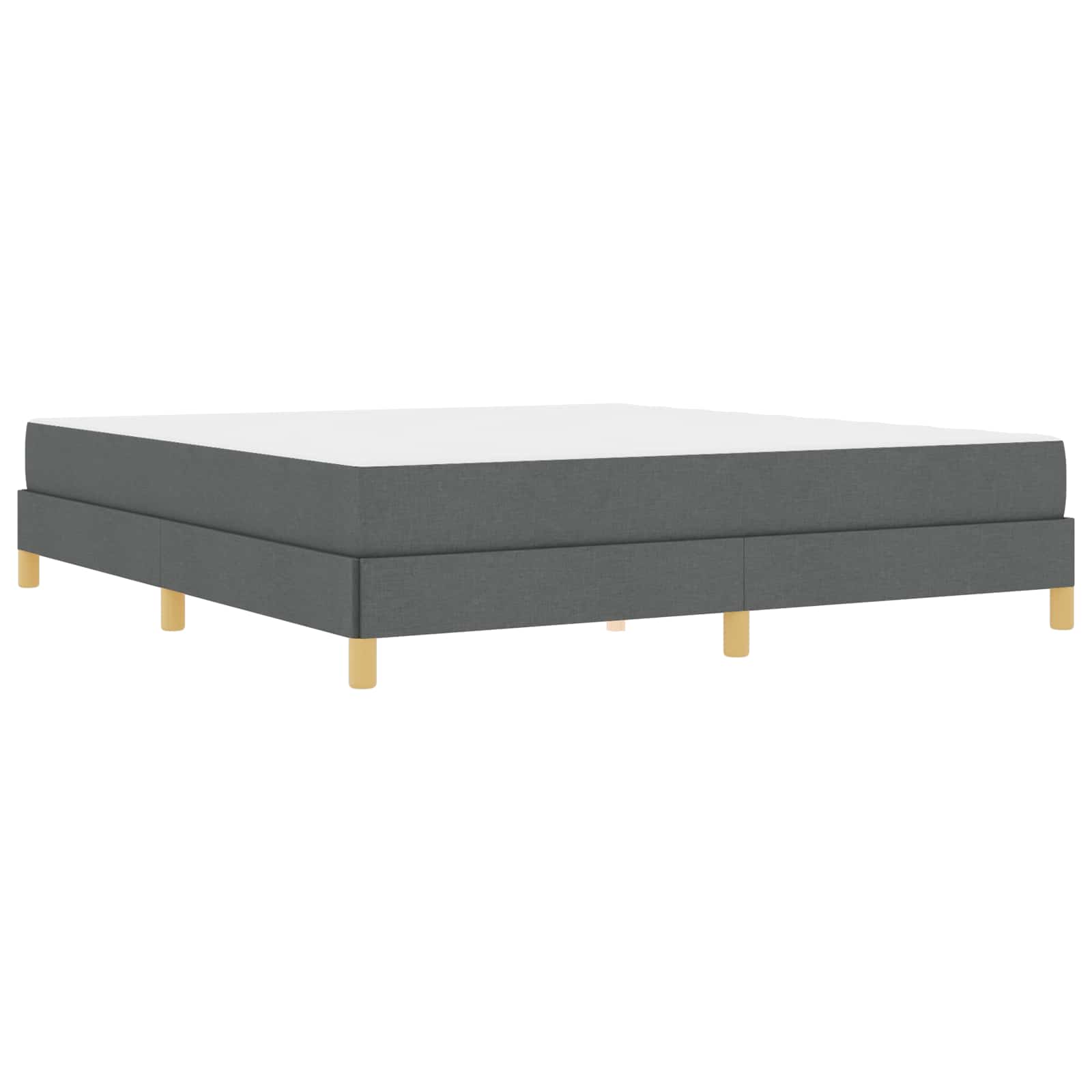 Boxspringbed met matras Donkergrijs 180 x 200 cm Stof is nu te koop bij PeponiXL, paradijselijk wonen!