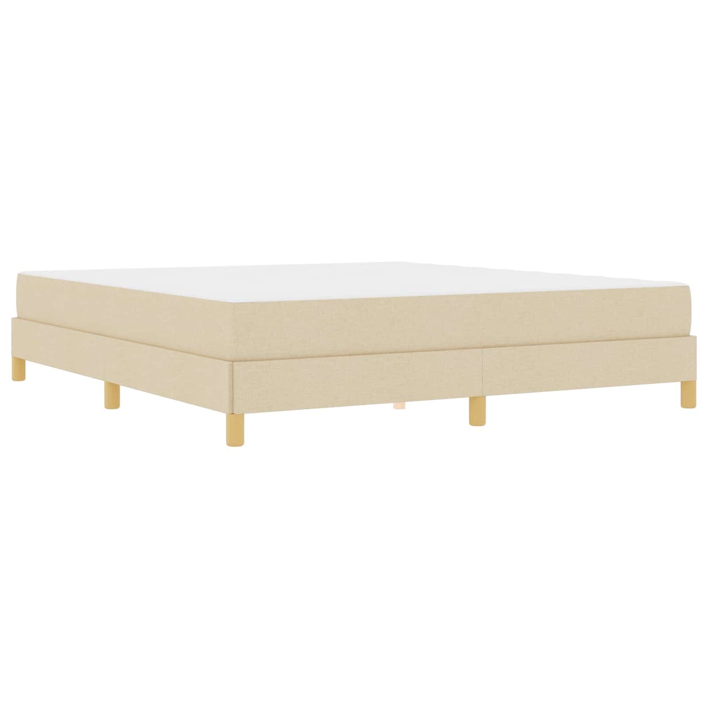 Boxspringbed met matras Crème 180 x 200 cm Stof is nu te koop bij PeponiXL, paradijselijk wonen!