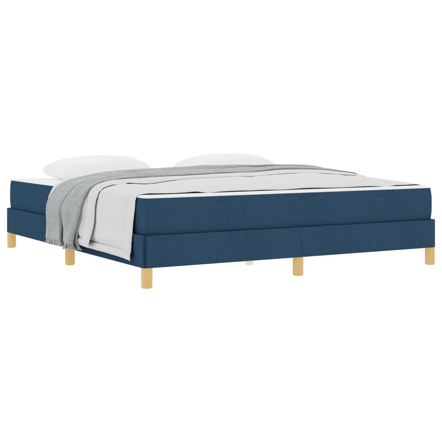 Boxspringbed met matras Blauw 180 x 200 cm Stof is nu te koop bij PeponiXL, paradijselijk wonen!
