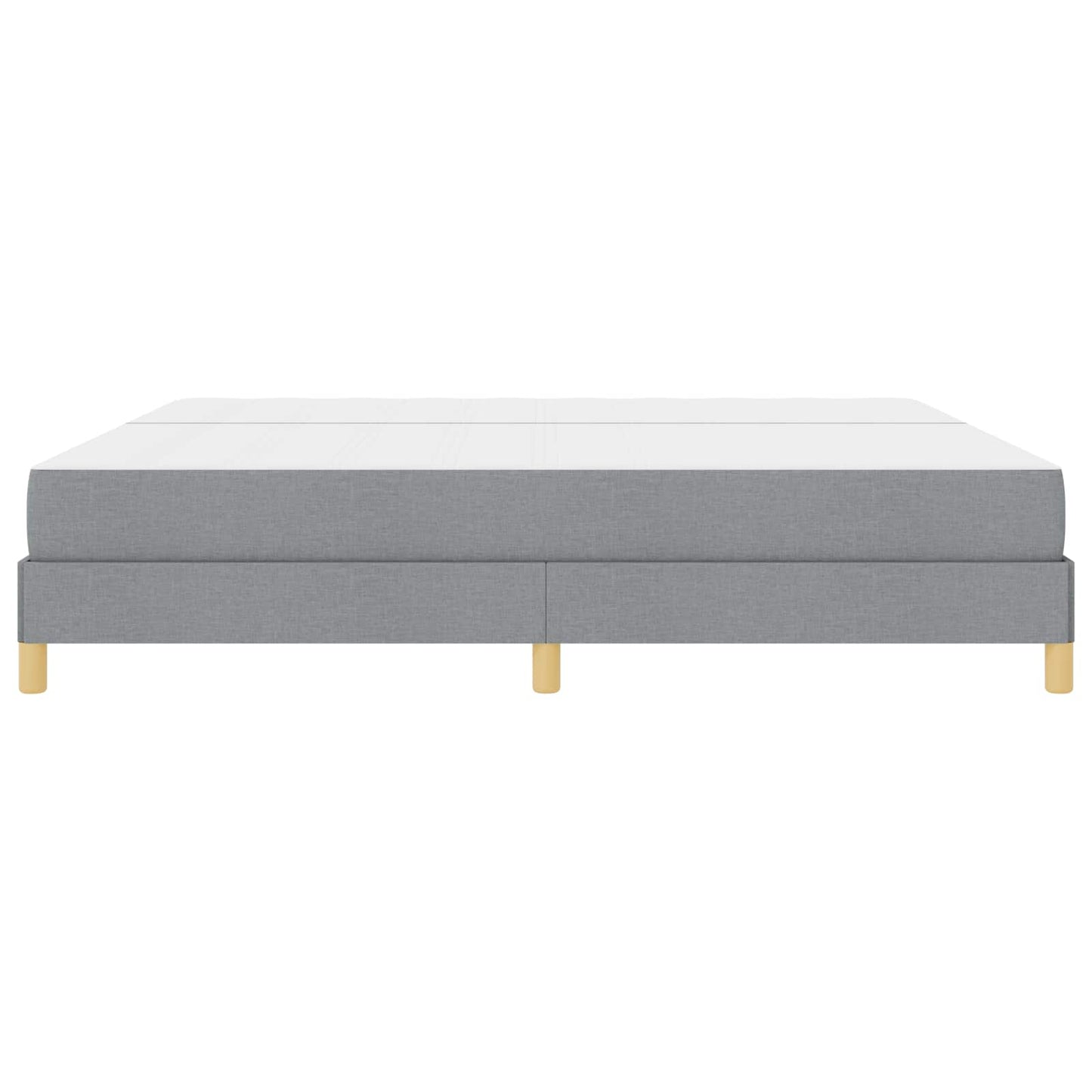 Boxspringbed met matras Lichtgrijs 200 x 200 cm Stof is nu te koop bij PeponiXL, paradijselijk wonen!