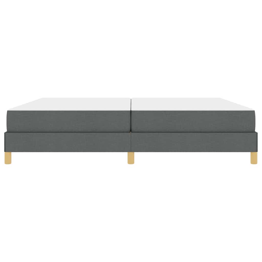Boxspringbed met matras Donkergrijs 200 x 200 cm Stof is nu te koop bij PeponiXL, paradijselijk wonen!