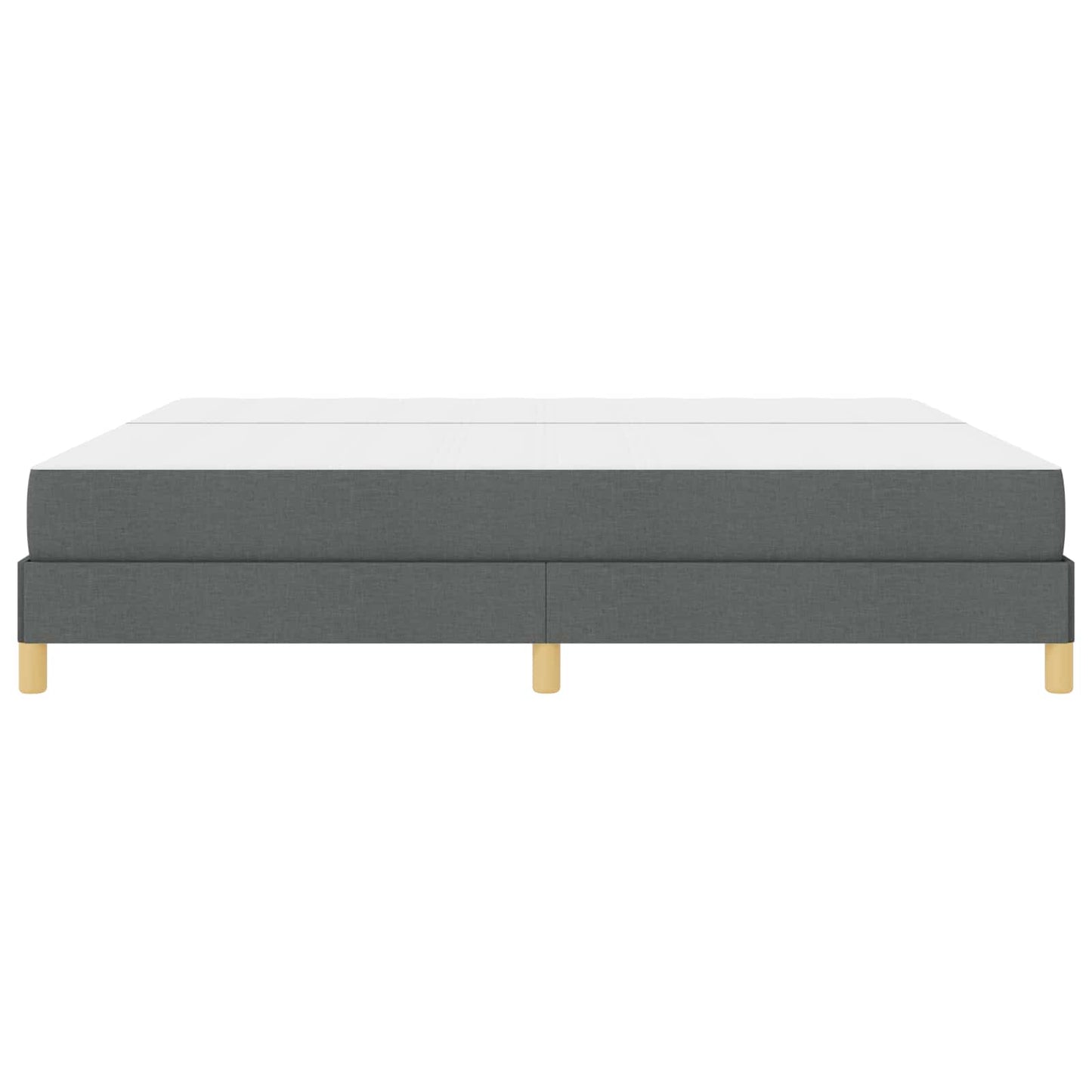 Boxspringbed met matras Donkergrijs 200 x 200 cm Stof is nu te koop bij PeponiXL, paradijselijk wonen!